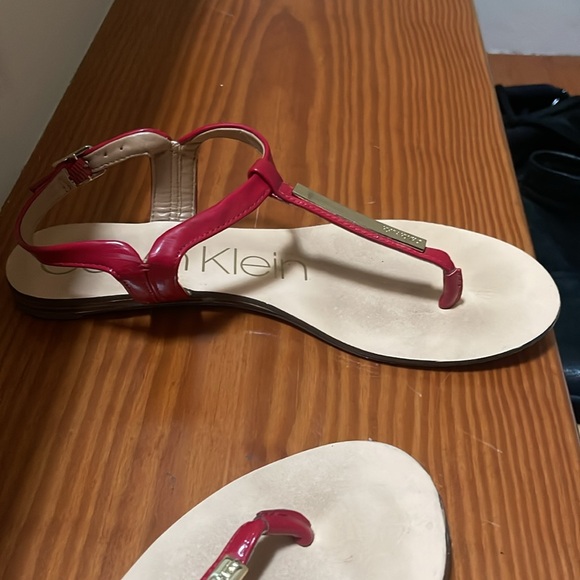 Calvin Klein Samira Red Sandal - Picture 3 of 6